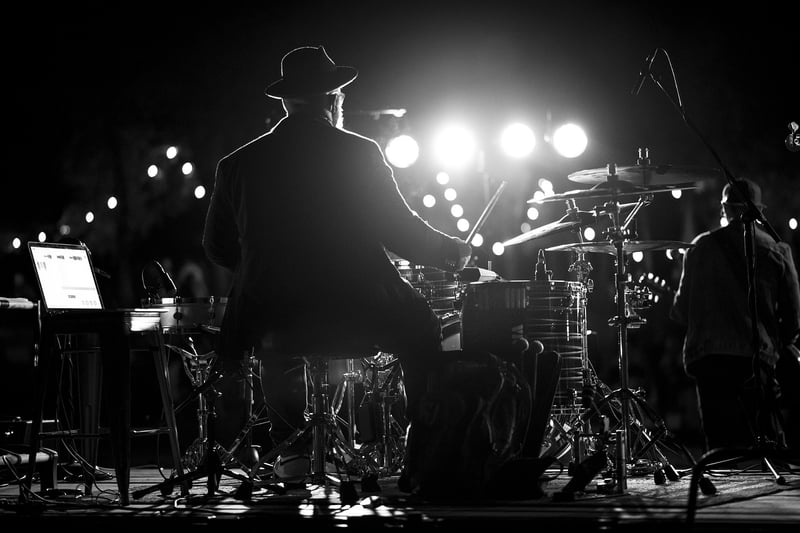 Backstage concert image